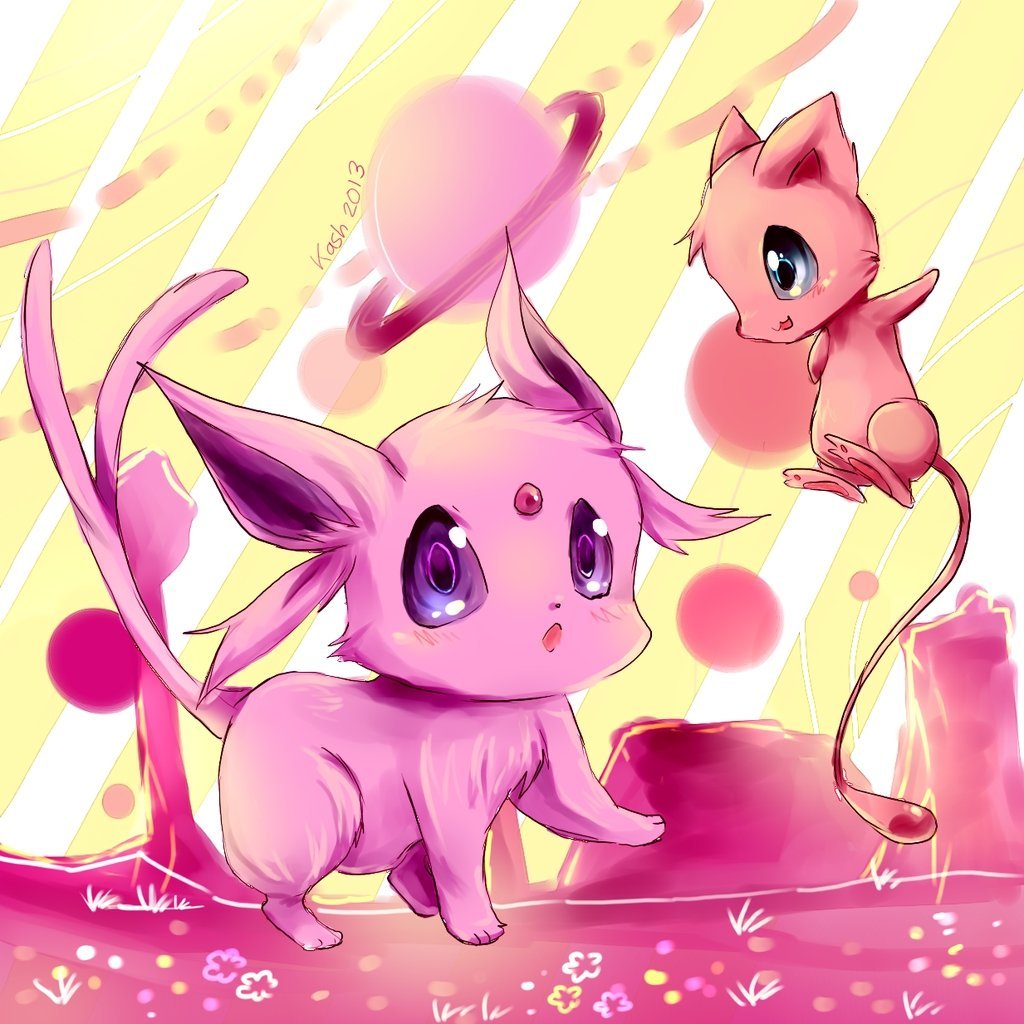 Иви розовой Pokemon иви