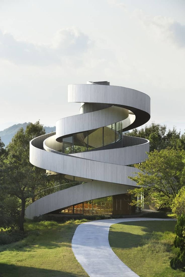 Часовня ribbon Chapel (Хиросима, Япония) nap Architects