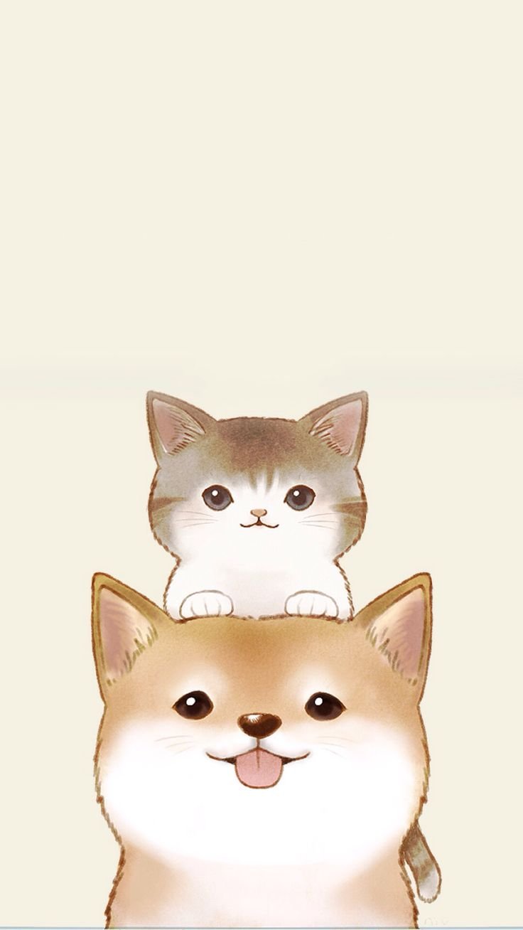 Милые котики мультяшные