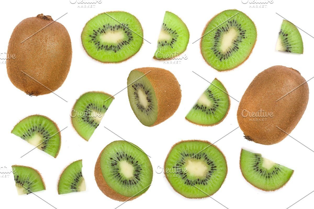 Kiwi isolated Top view