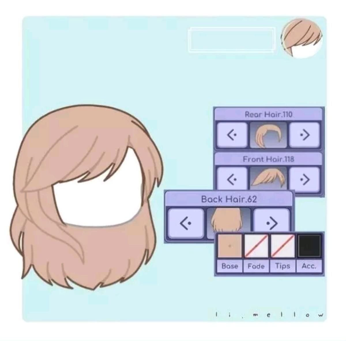 Gacha hair ideas одежда