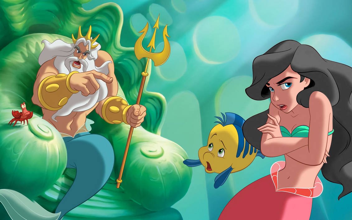 Ариэль мультик Дисней Triton