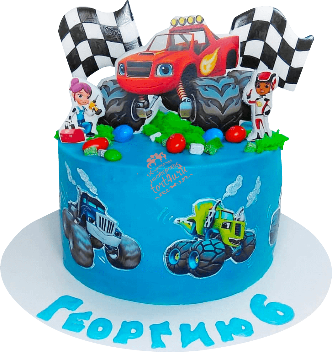 Торт Вспыш и чудо машинки торт