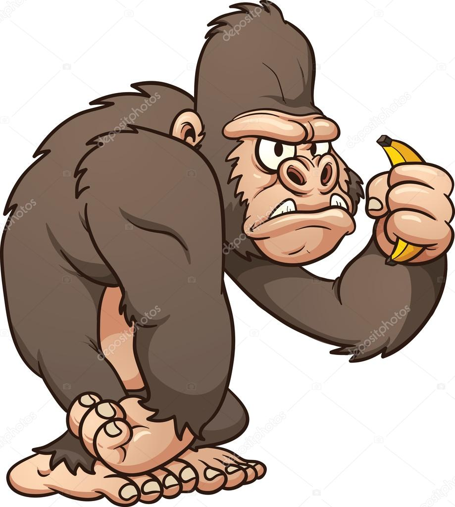 Gorilla арт мультяшный