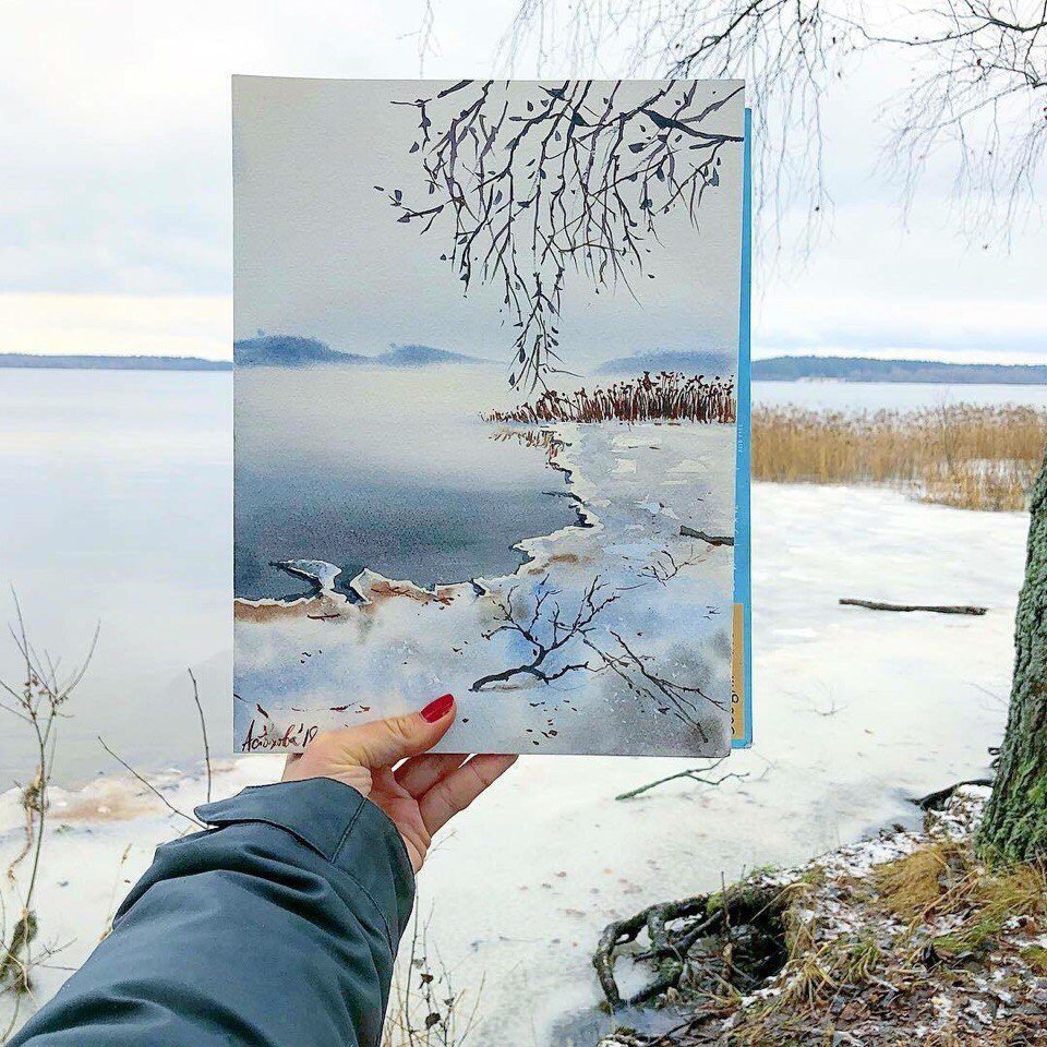Каллиграфия природа