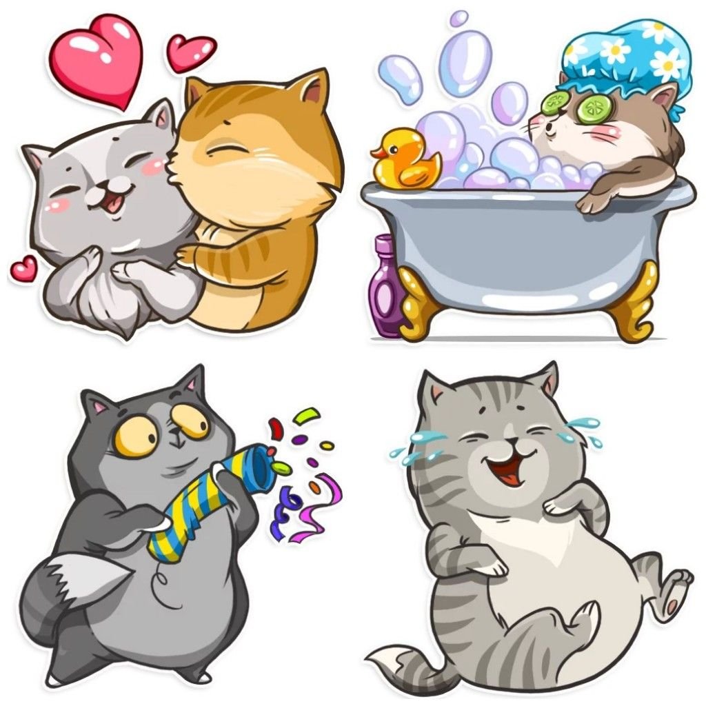 Стикеры тг котики
