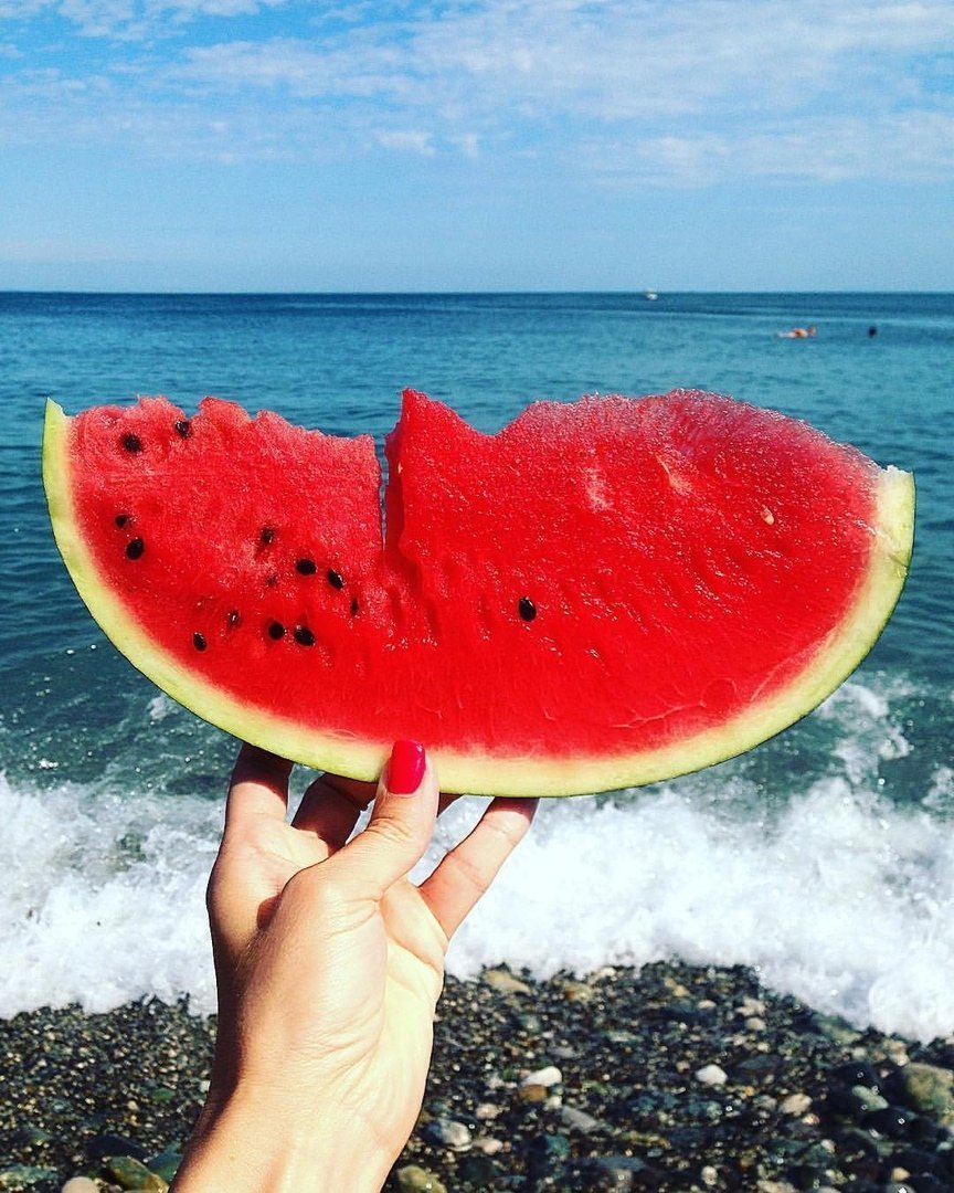 Лето море Арбуз
