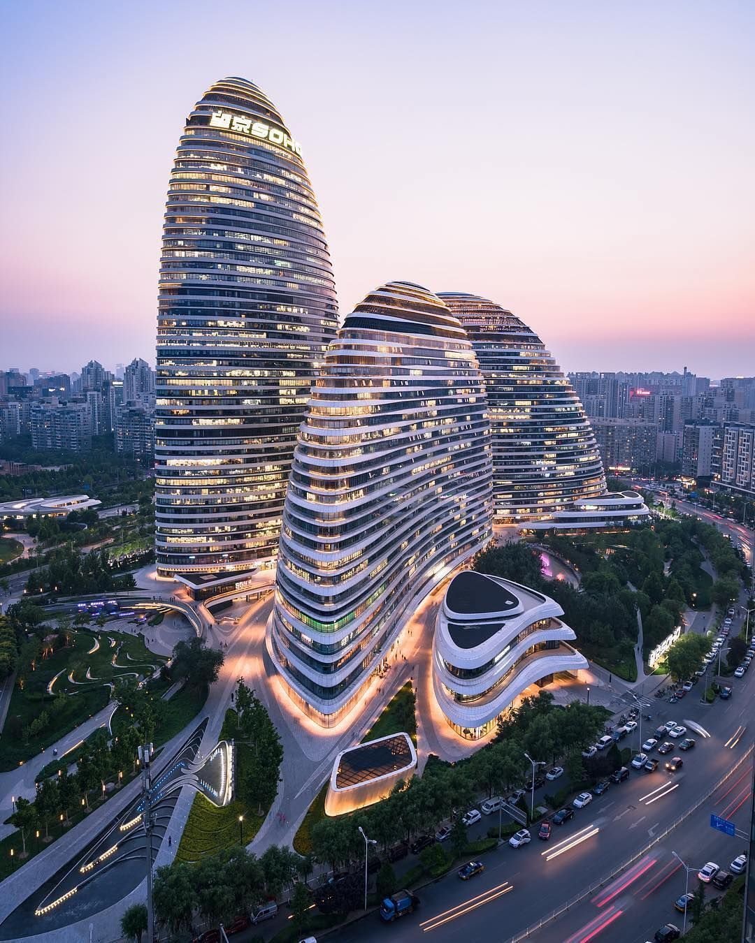 Небоскреб Wangjing Soho Пекин