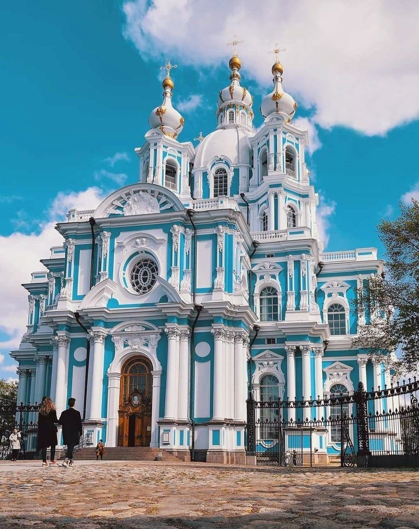 Растрелли Смольный собор в Петербурге