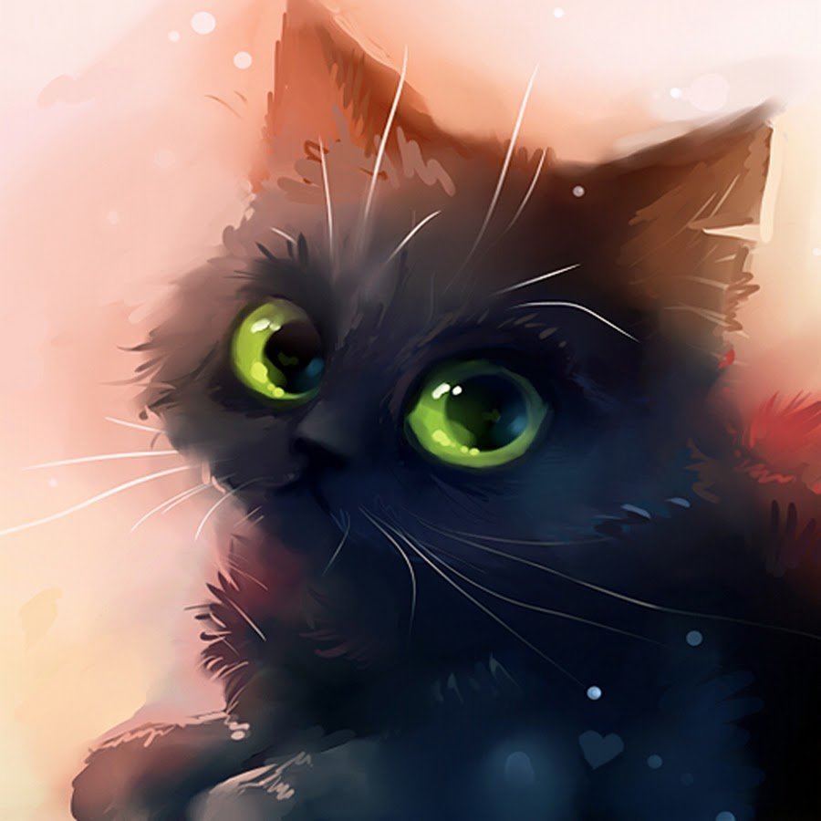 Котики арт света