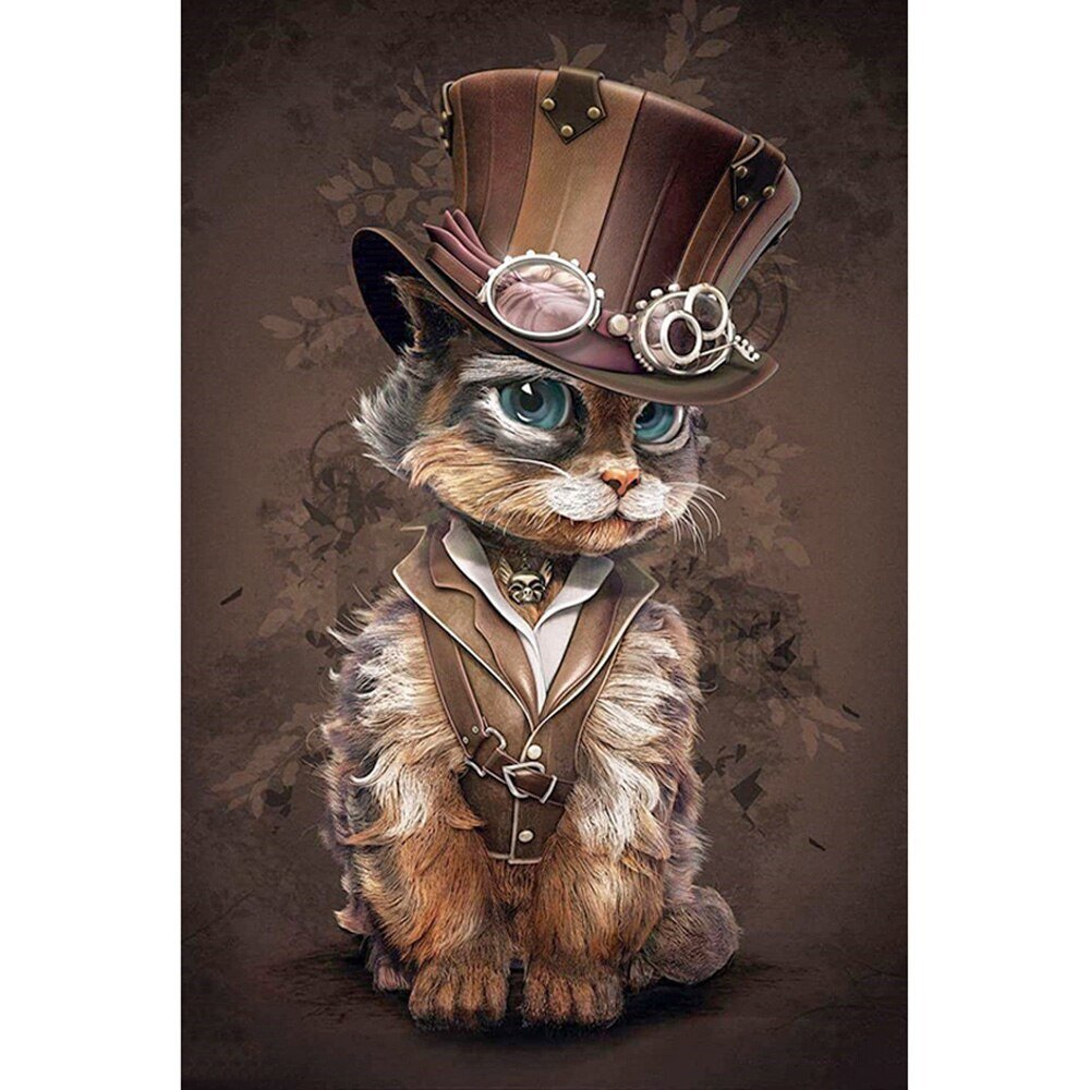 Кошка в стиле стимпанк