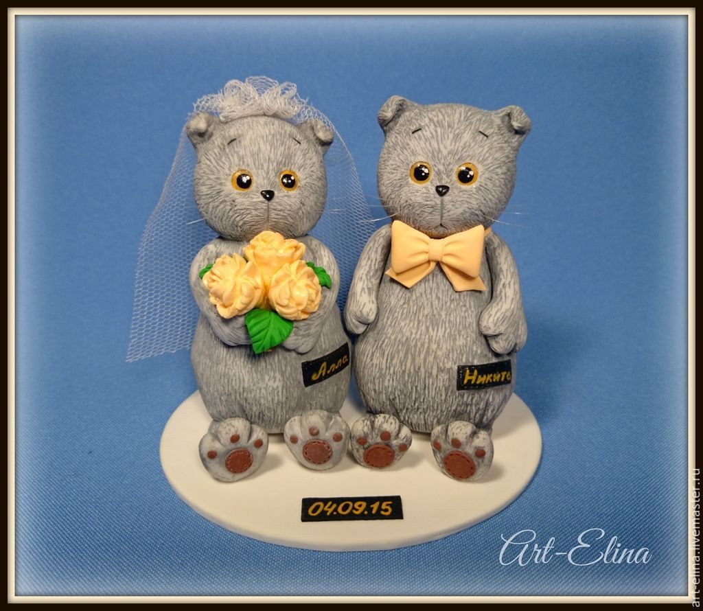 Кот Басик из мастики