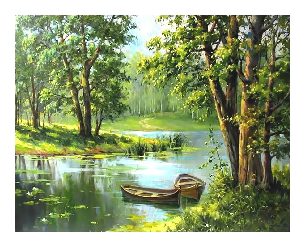 Поленова летний пейзаж калитка