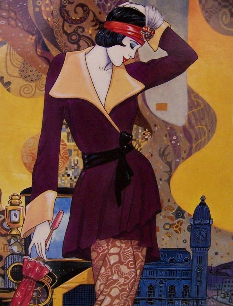 Helen lam. Картины в стиле ар-деко