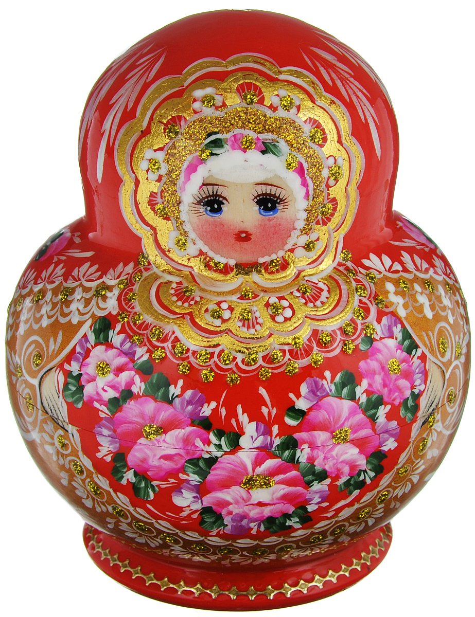 Матрешка красная