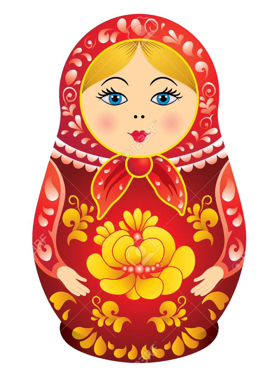 Матрешка в желтом сарафане