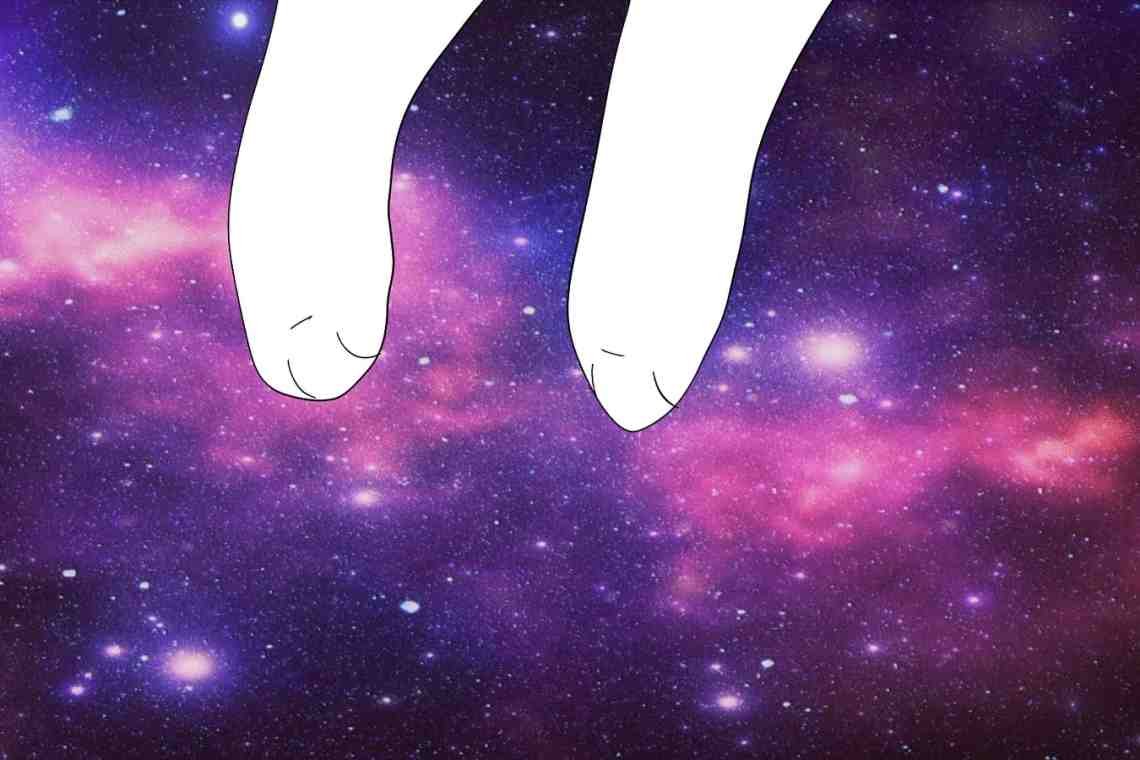 Фиолетовый космос аниме