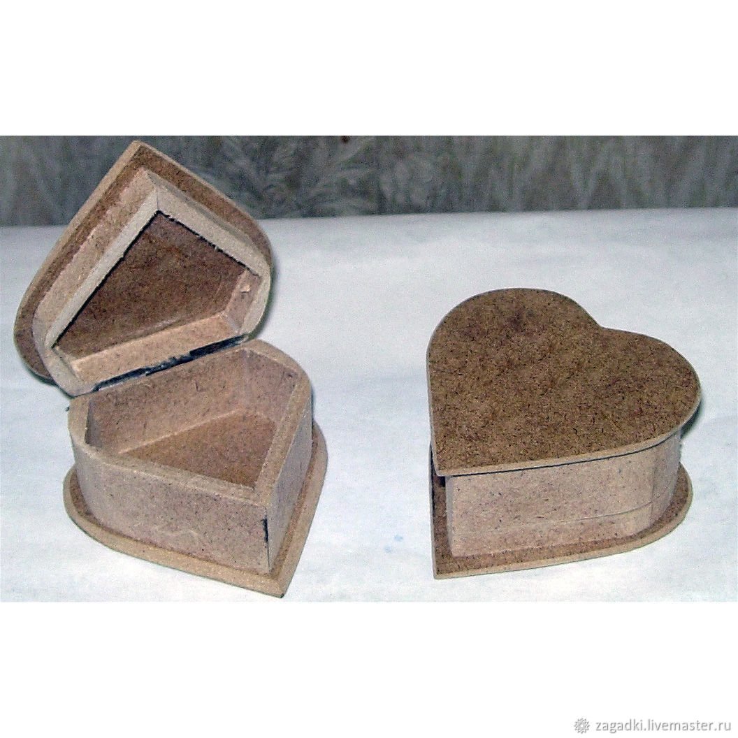 Шкатулка сердечко из МДФ
