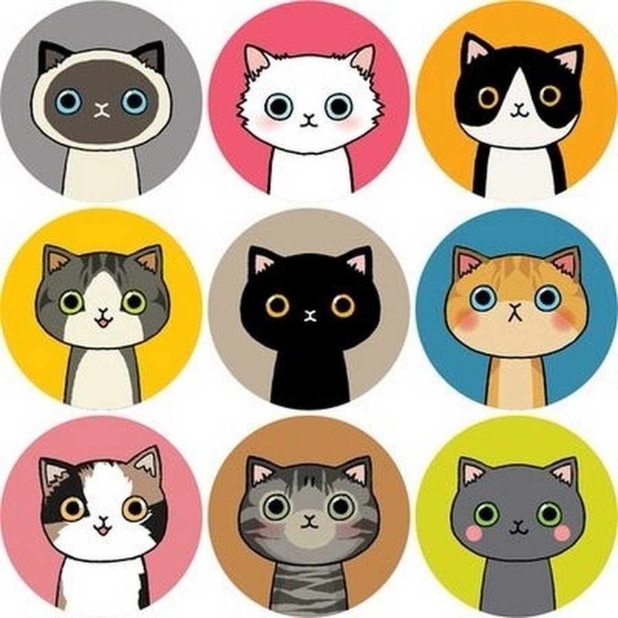 Наклейки котики