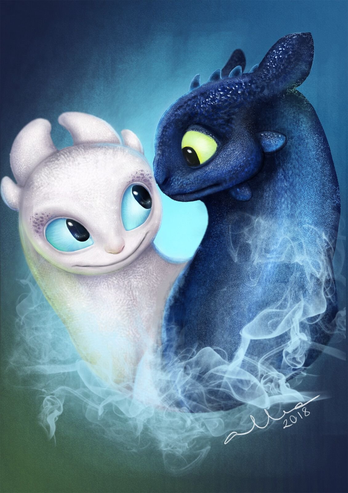 Toothless vs Light Fury 23