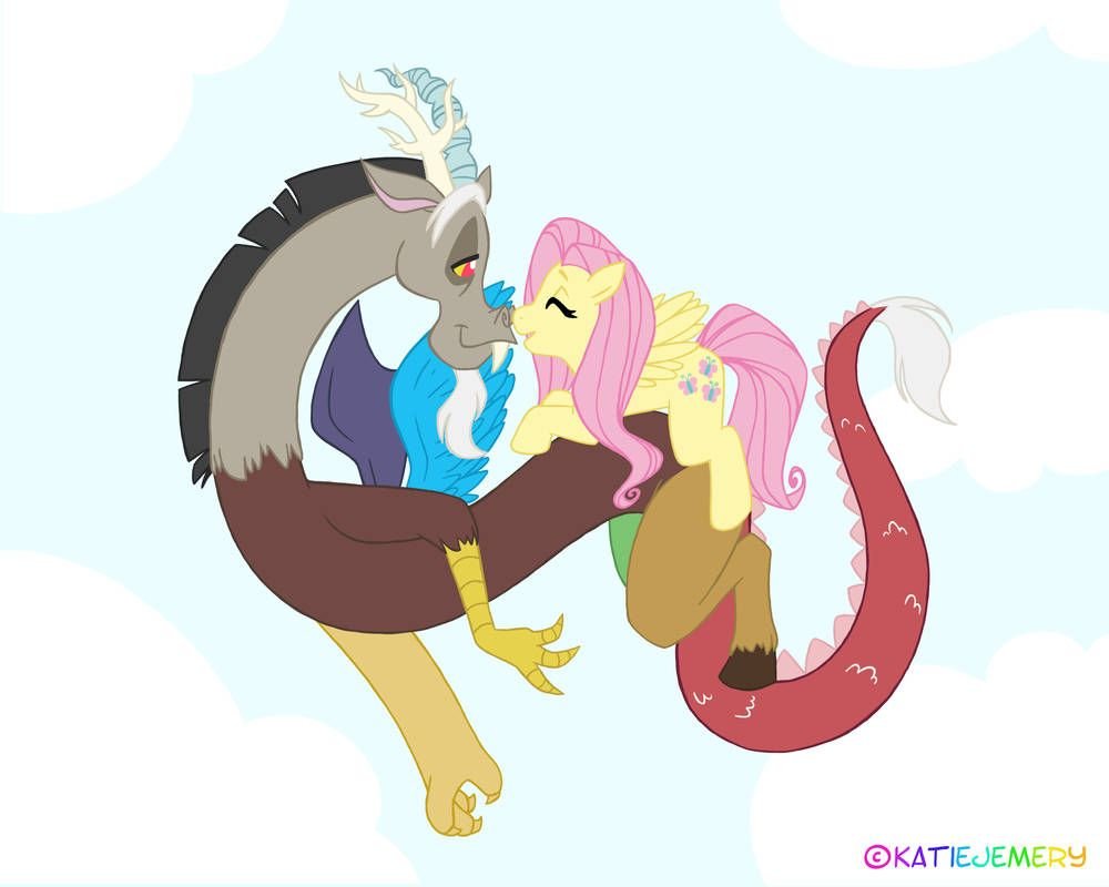 My little Pony Дискорд и Флаттершай дети