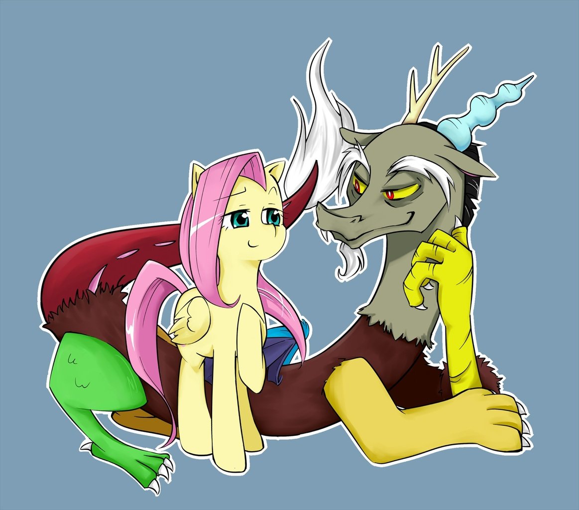 My little Pony Дискорд и Флаттершай
