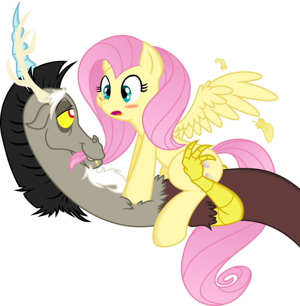 My little Pony Дискорд и Флаттершай