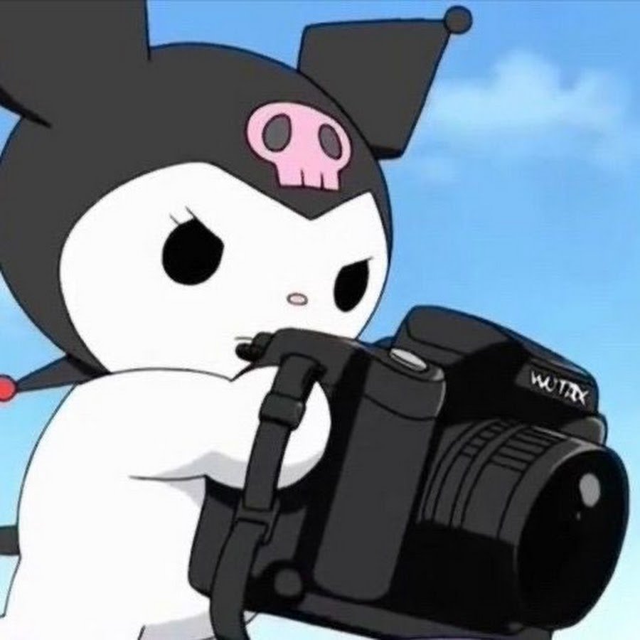 Kuromi с фотоаппаратом