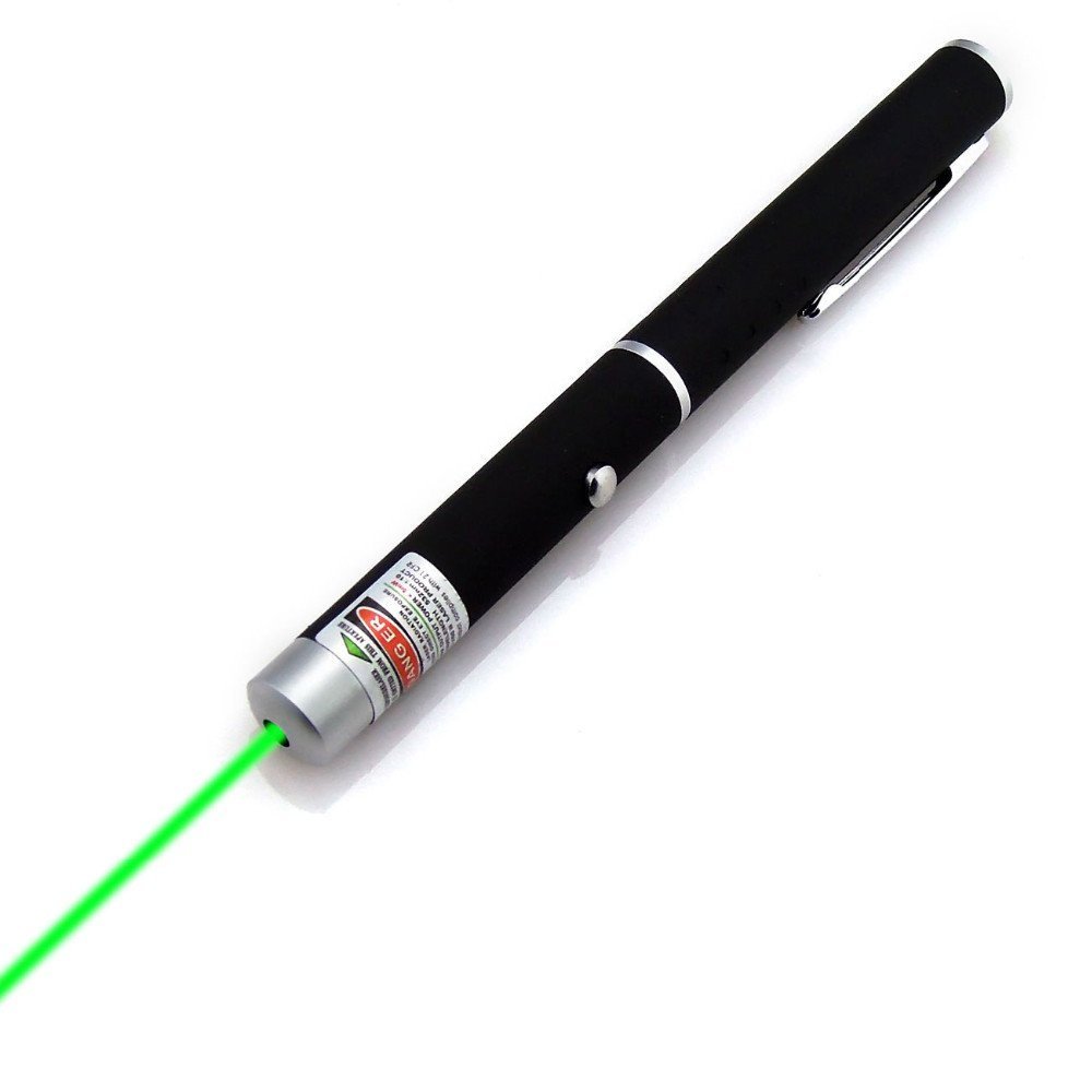Лазерная указка Laser Pointer l04-4 4 насадки зеленый Луч Black 261014