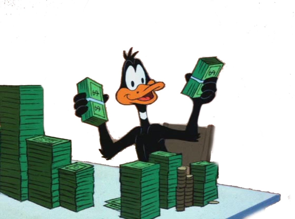 Даффи дак с деньгами