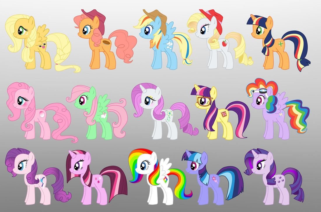 Лошадки пони из my little Pony