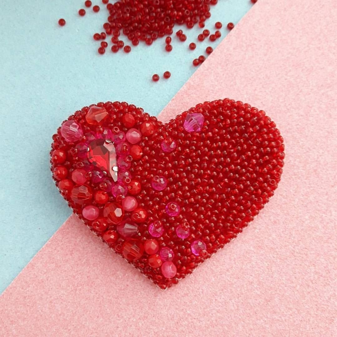 Сердечко из бисера