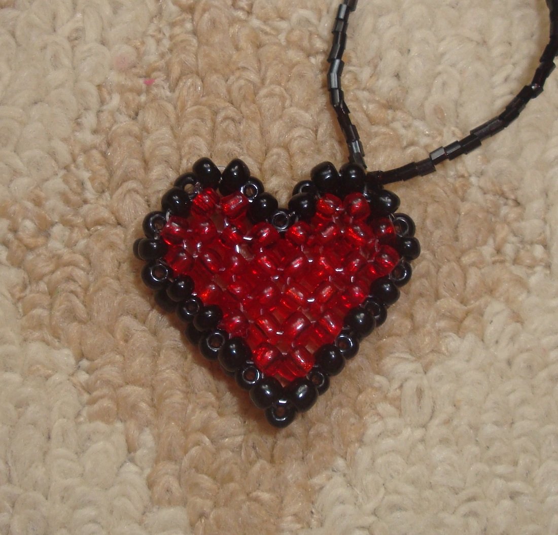 Сердце из бисера