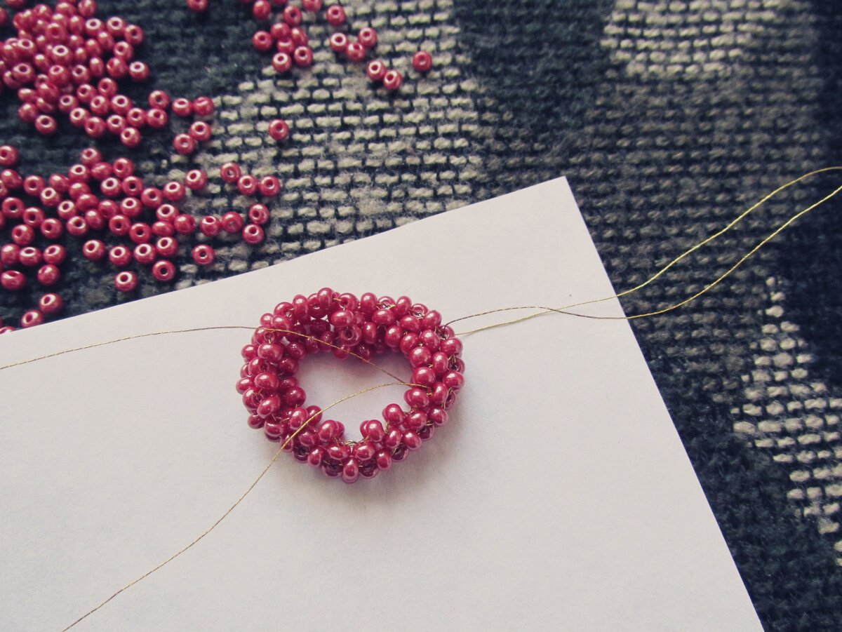 Сердечко из бисера