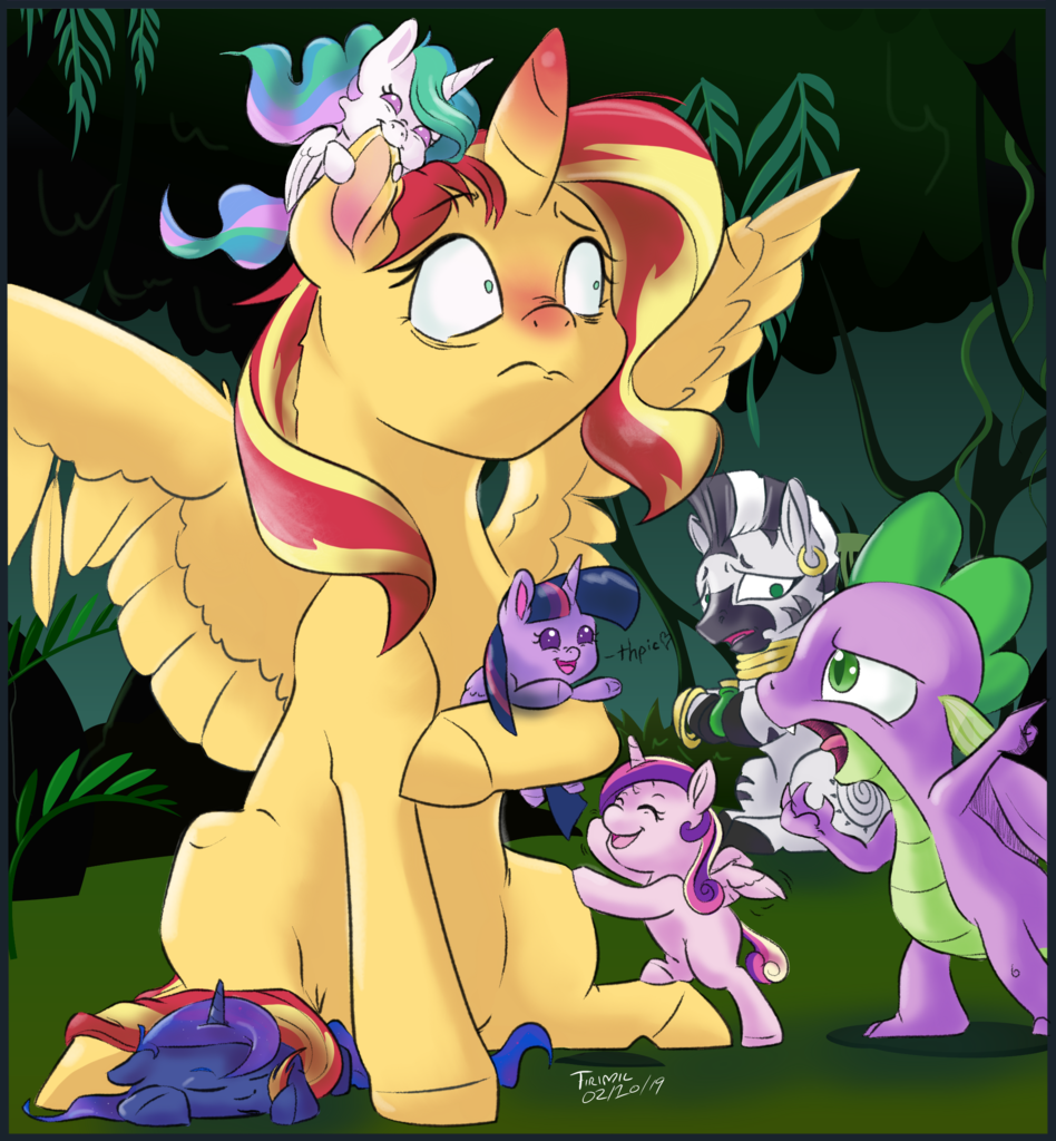 Sunset Shimmer x Spike