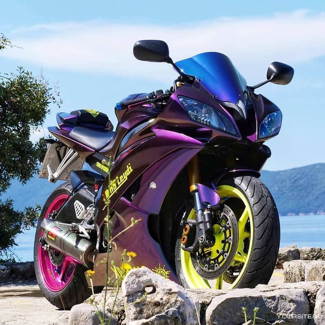 Yamaha r6 фиолетовый