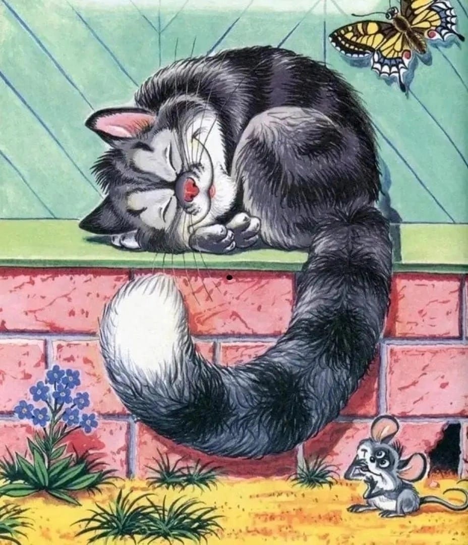 Кот с хвостом