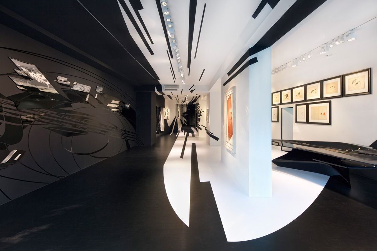 Заха Хадид интерьера галереи galerie Gmurzynska (в Цюрихе)