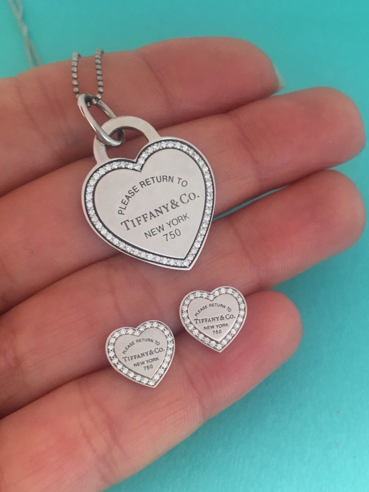 Tiffany Hearts w Diamond