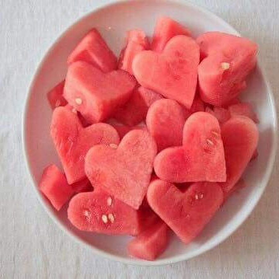 Сердце из арбуза