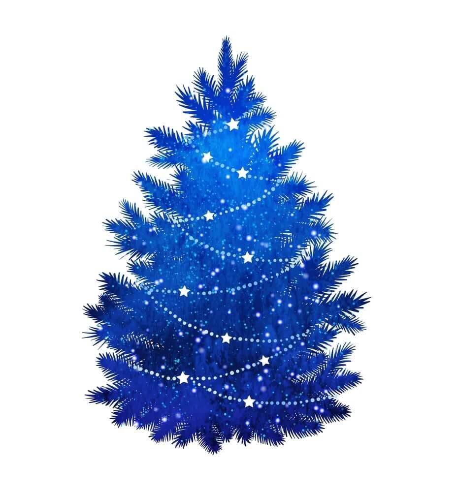 Синяя елочка Новогодняя