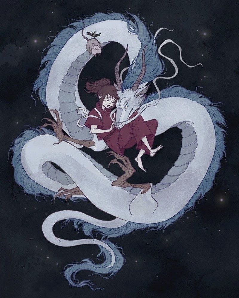 Haku Унесенные призраками дракон