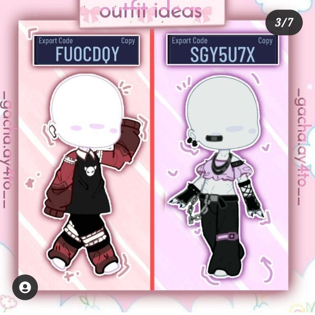 Outfit ideas Gacha Club-704