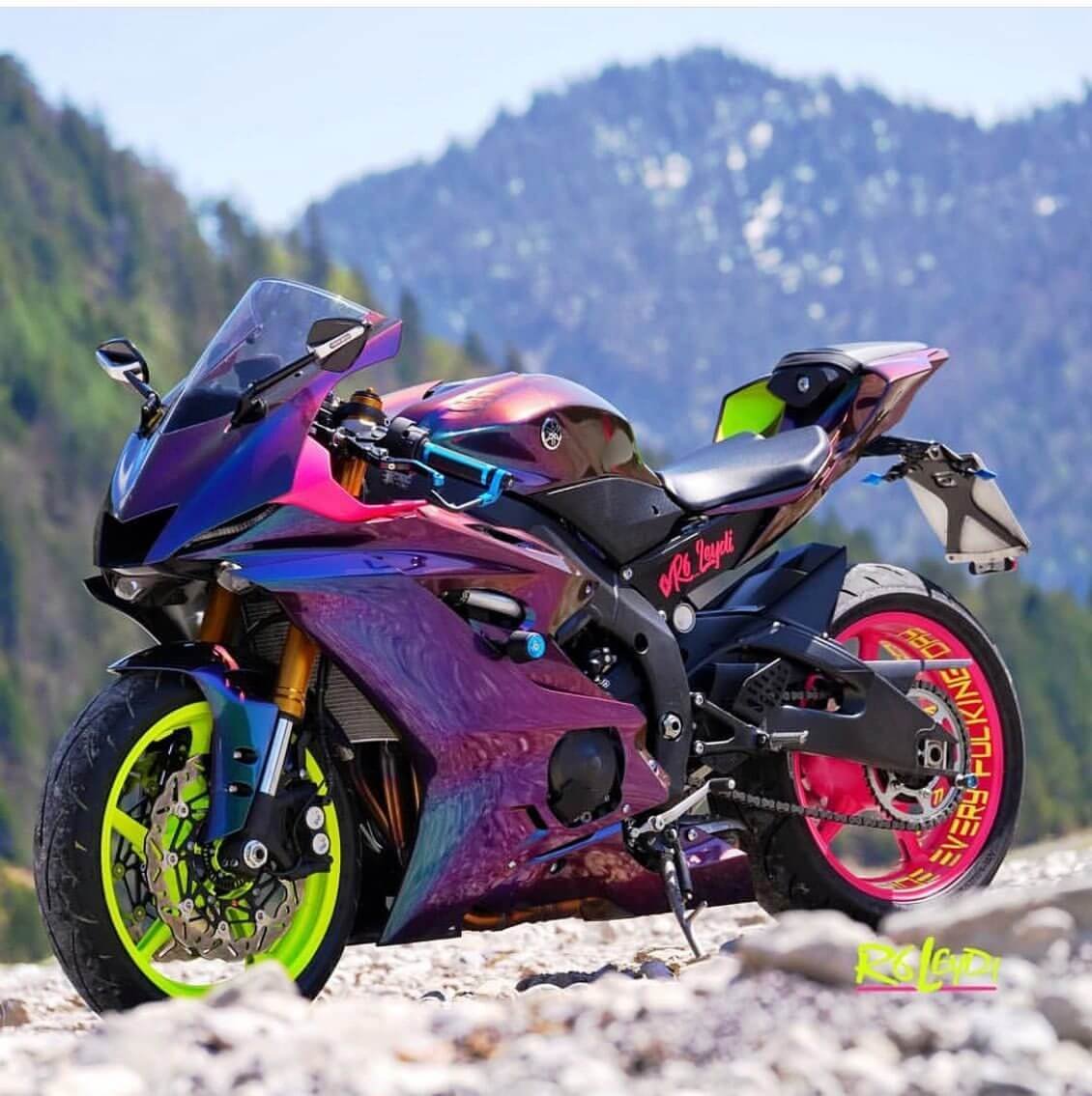 Yamaha r6 фиолетовый