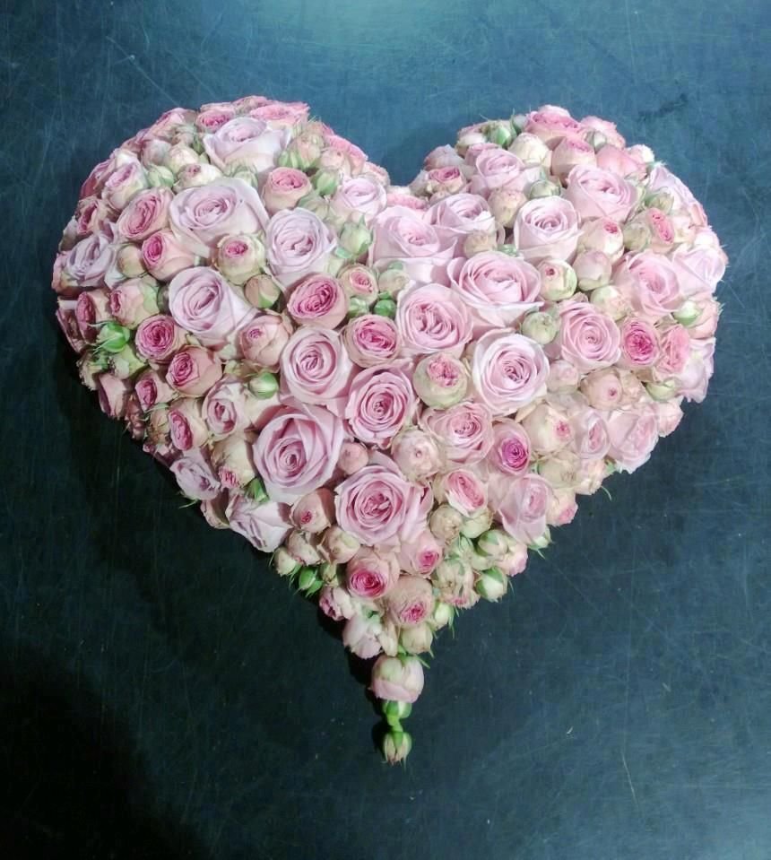 Сердце из цветов