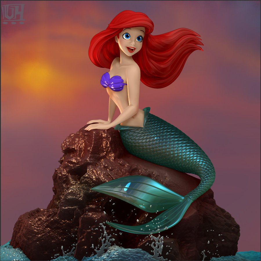 Bullyland the little Mermaid Ариэль 12355