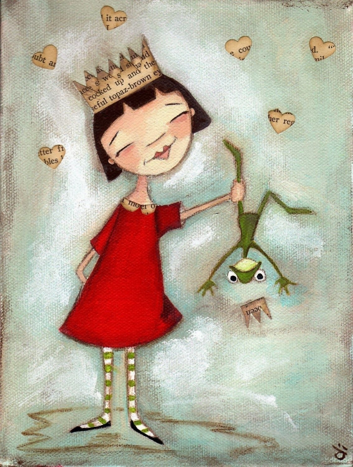 Рисунок девочка жабка