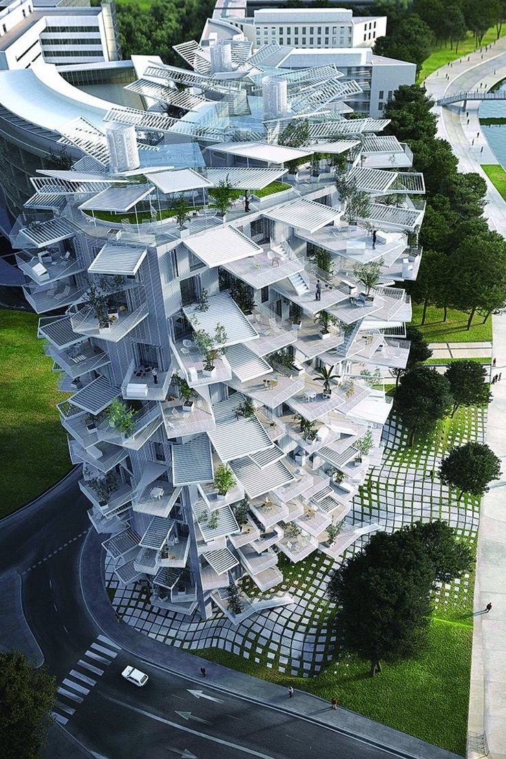 Жилой дом l'arbre Blanc в Монпелье