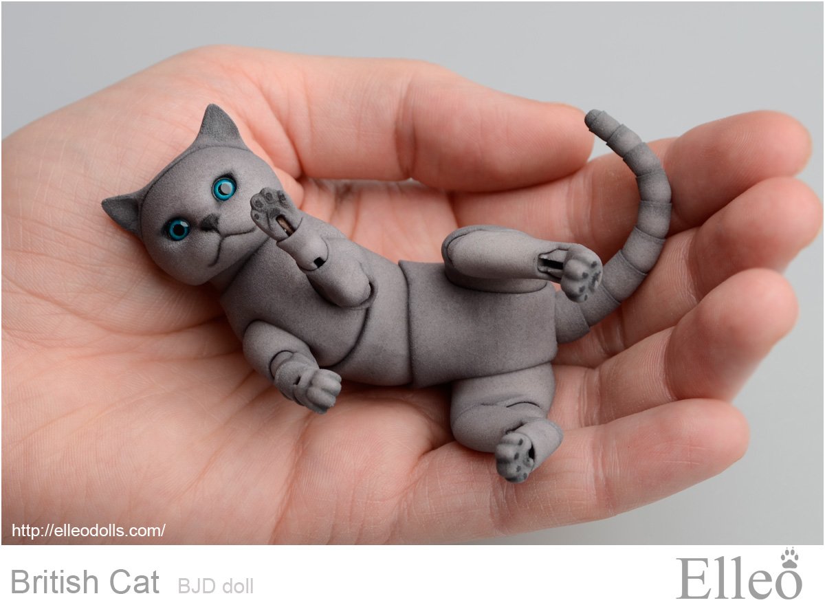 Фигурки кошек из полимерной глины