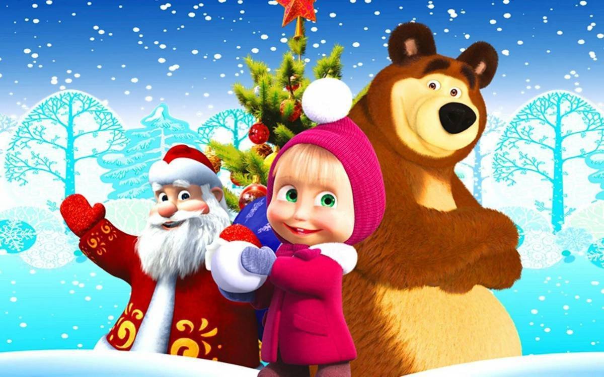 "Маша и медведь" - новогоднее представление 2019, Москва